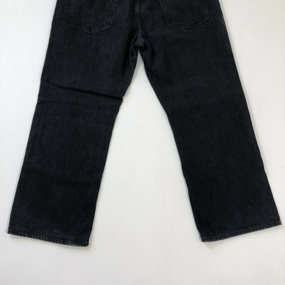 Old Navy Jeans Men's 42 Black Famous Straight Leg Denim Pants Reg Fit Size 42X30 - Picture 9 of 12